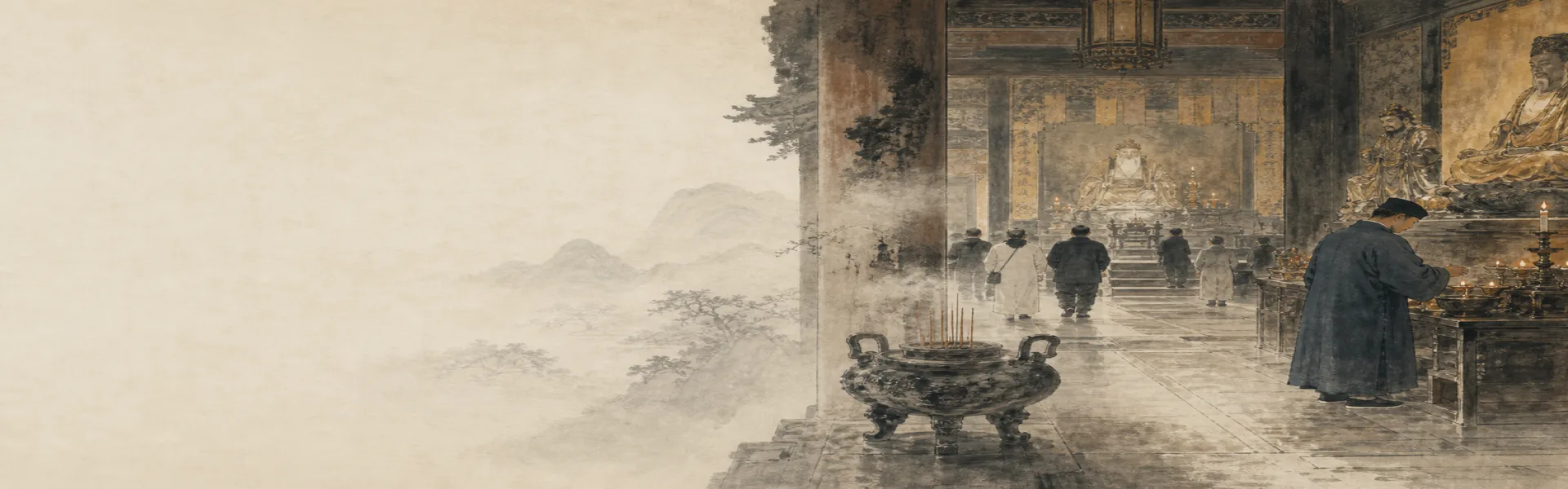 Inside a Wudang Temple Hall