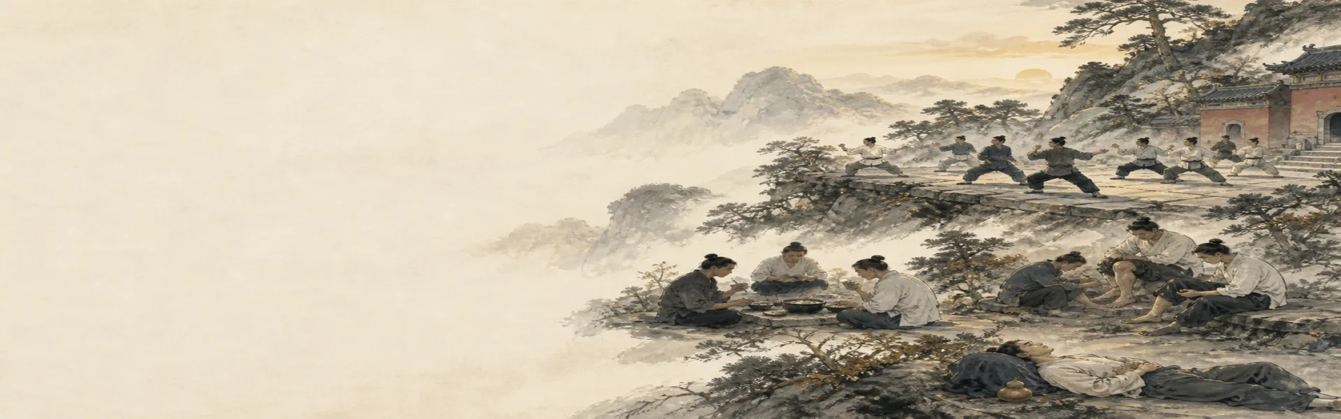 武当山武术训练的真实样子