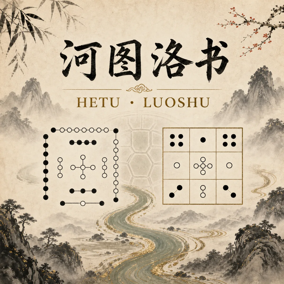 The Hetu, Luoshu and Nine Palaces in Chinese Cosmology