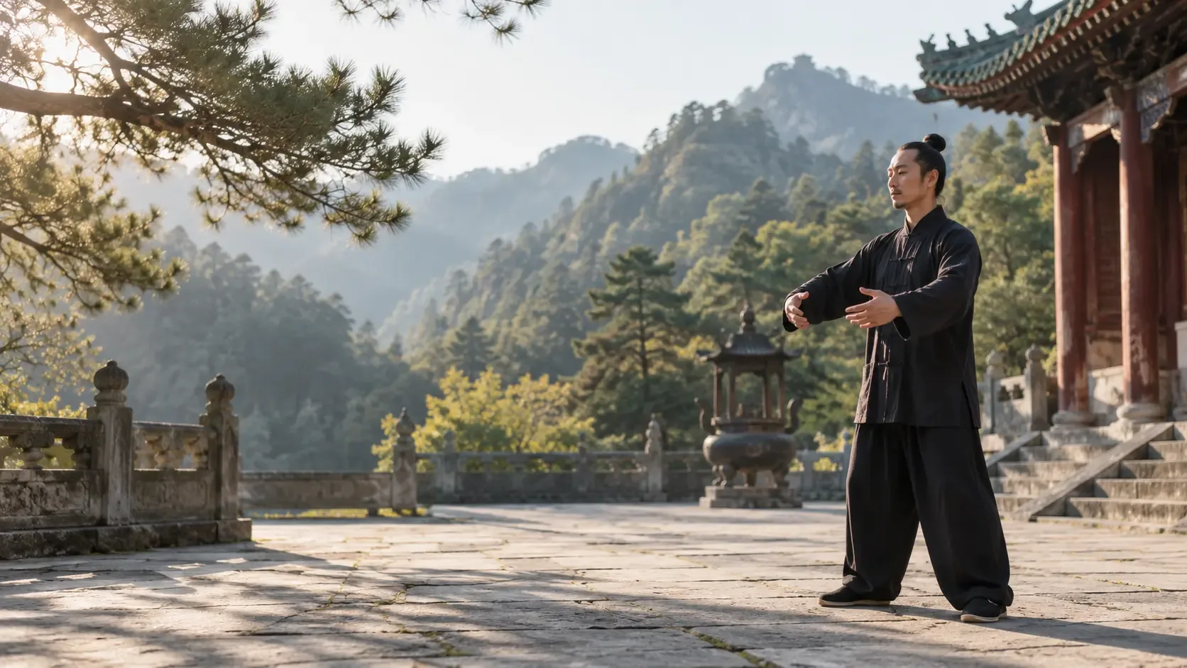 Start with Baduanjin (Eight Brocades) & Standing Meditation (Zhan Zhuang).